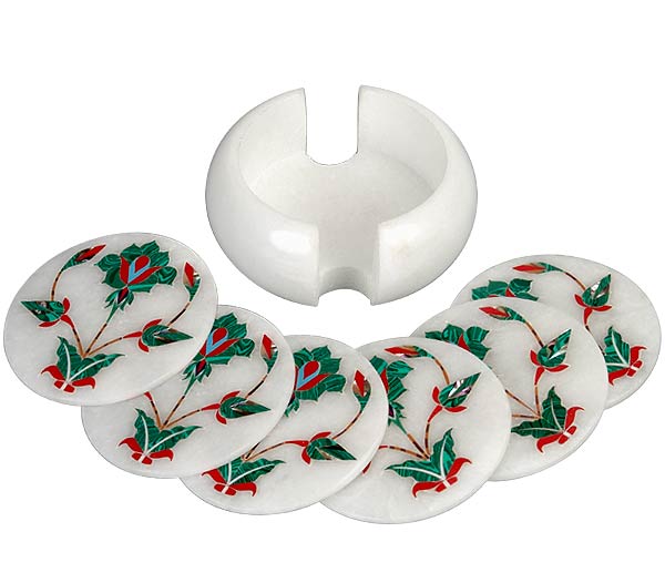 Marble Inlay Coasters (set of 6)