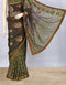 Green Brown Georgette Enigmatic  Saree
