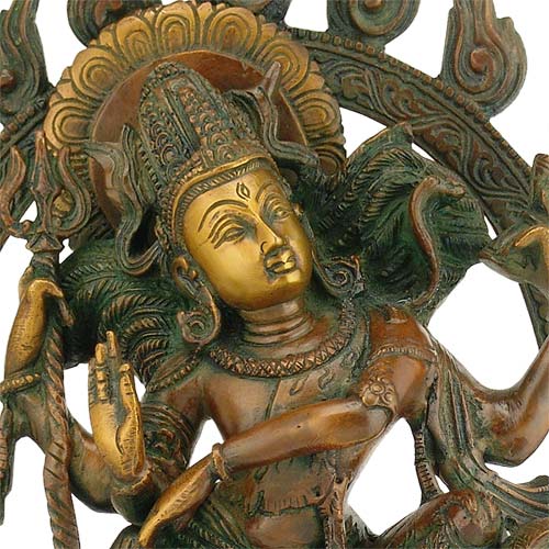 Dance of Fire "Nataraj Shiva" Brass Sculpture