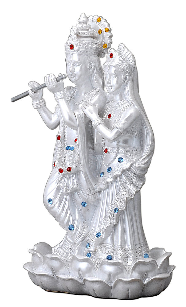 God Krishna with Radha Rani - Resin Figure