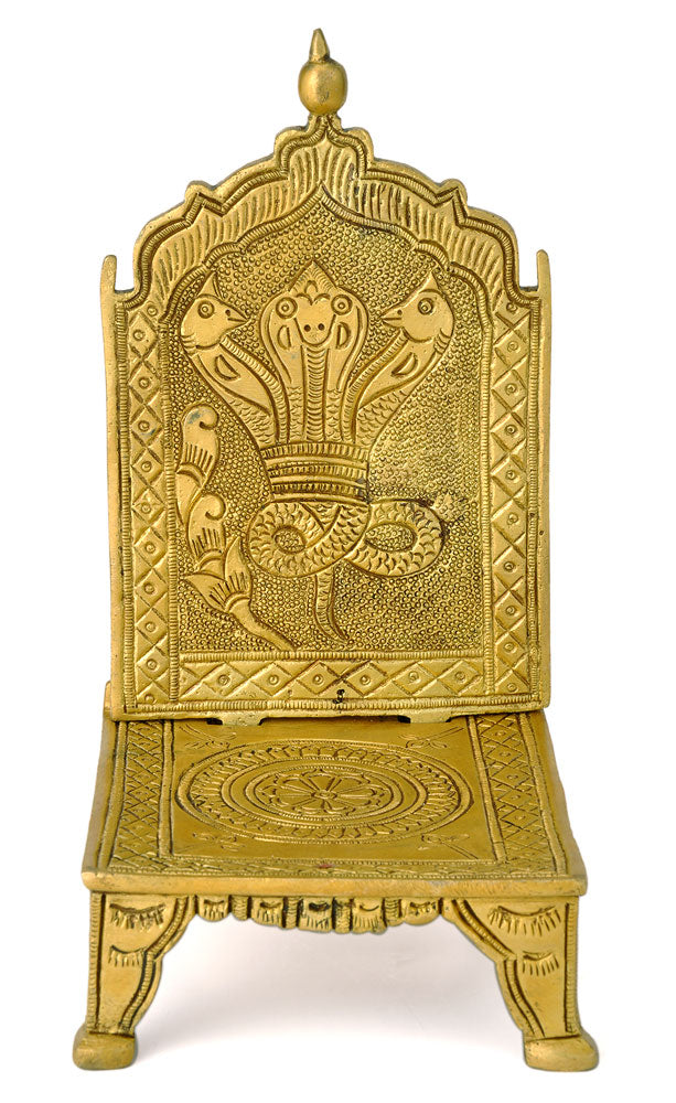 Brass Carving Ritual Seat for Deity