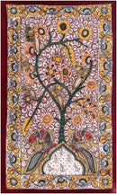 Cotton Kalamkari Painting 'Fantasy Land'