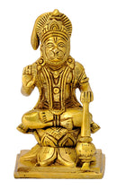 Blessing Hanuman Seated on Lotus Base