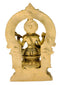 Goddess Devi Saraswati with Veena - Brass Statue