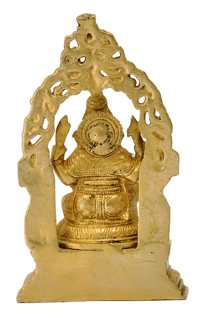 Seated God Vinayaka Brass Sculpture