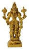 Lord Narayan Golden Finish Brass Statue