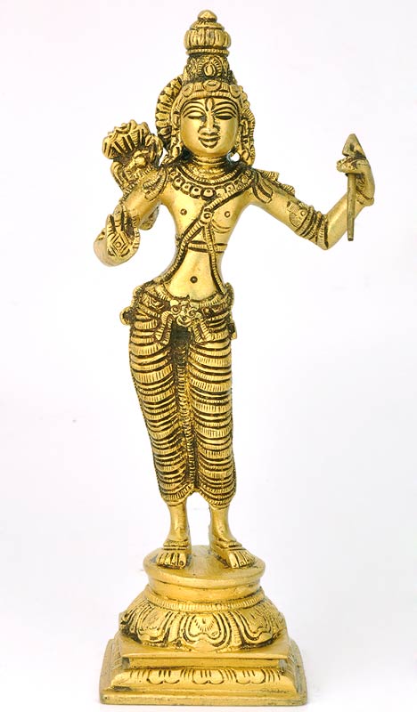 Avatar of Lord Vishnu "Shri Ram" Brass Statue