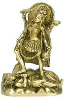 Fire Goddess Kali - Brass Statue