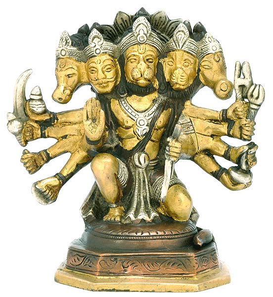 Blessing Hanumanji - Brass Sculpture