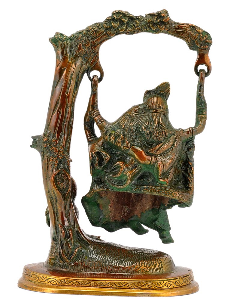 Radha Krishna on a Swing