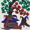 Birds Resting under Tree - Gond Tribal Art Painting