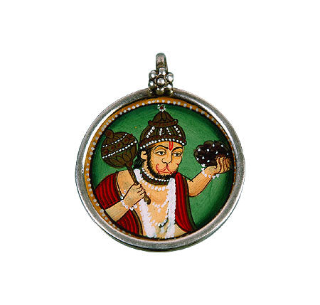Beloved Hanuman - Hand Painted Pendant