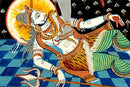 "The Merciful Kali" Patachitra Silk Painting