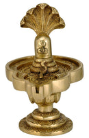 'The Auspicious One' Brass Shiv Lingam 9.50"