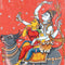 Lord Shiva with Parvati Seated on Nandi - Patachitra Painting