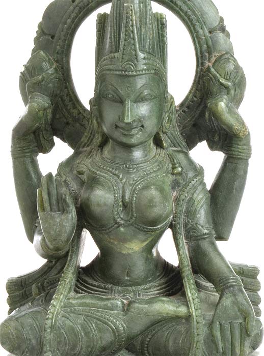 Vaibhav Lakshmi Stone Sculpture