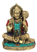 Blessing Hanuman Brass Figure