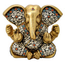 Gajakarna Ganesh Brass Statue