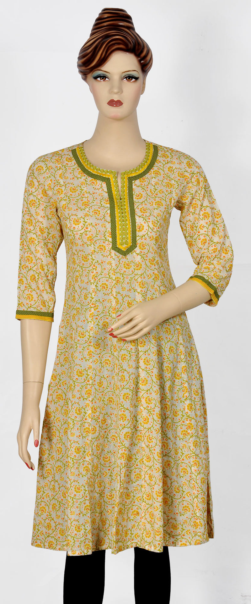 Long Floral Kurta