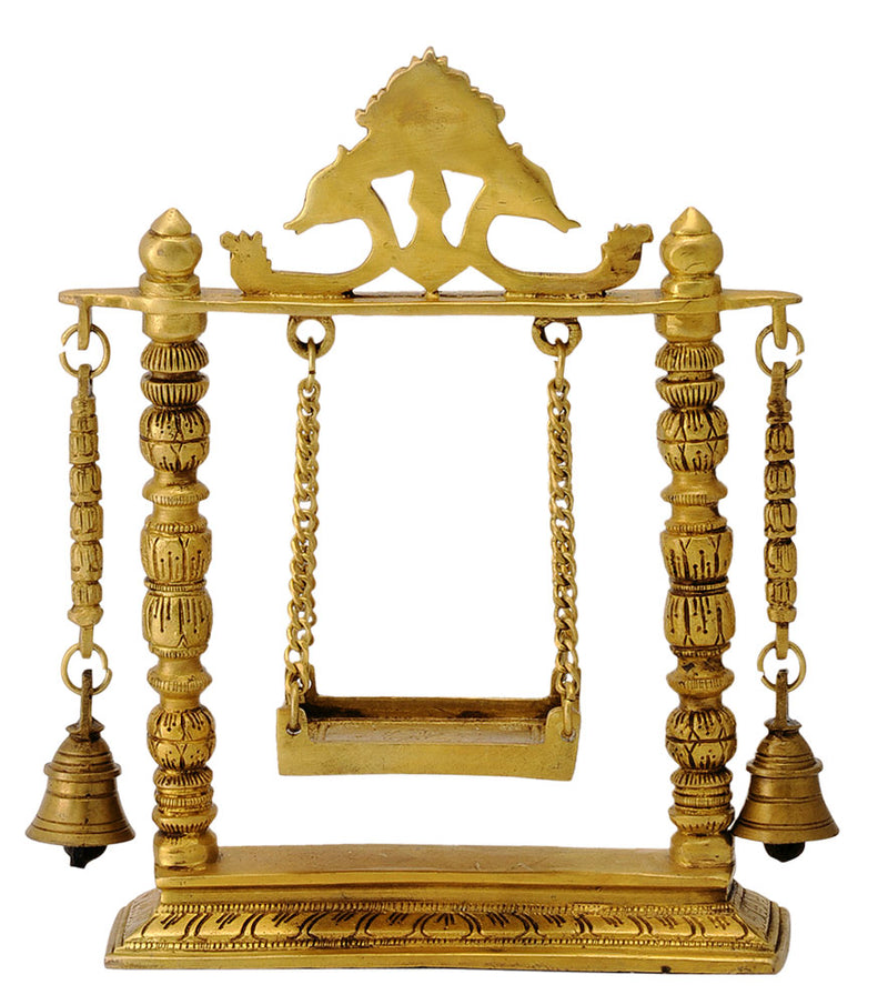 Carved Brass Swing for Deity