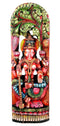 Colorful Wood Statuette - Goddess Lakshmi 36"