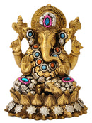 Ganesha Seated on Lotus Flower