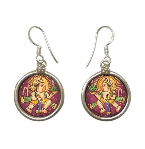 Lord Pawan Putra Hanuman -  Earrings