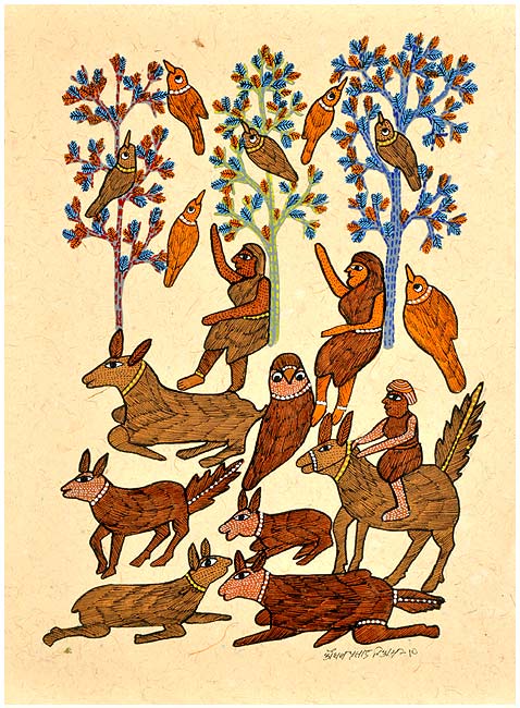 "The Tribals" Gond Painting