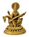 Hamsavahini Devi Saraswati Brass Statue