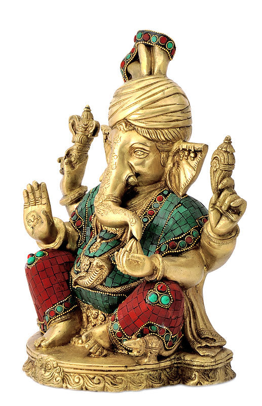 Turbaned Ganesha Murti