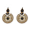 Elegant Black Gold Plated Synthetics Stone Earrings