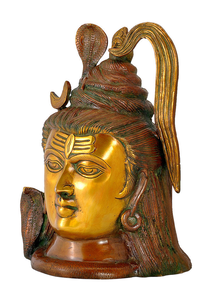 Lord Shiva Brass Head