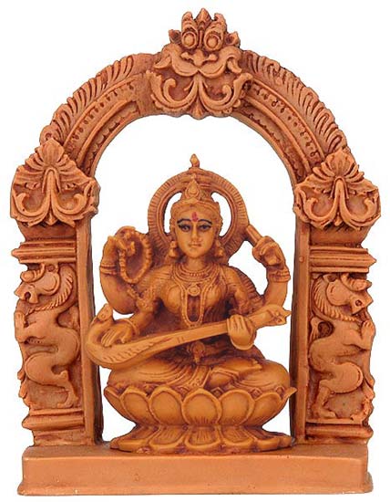 Goddess Saraswati - Resin Statue