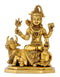 Shiva Seated on His Mount Nandi - Fine Brass Figurine