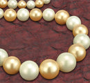 "Golden Regalia" Shell Pearl Necklace