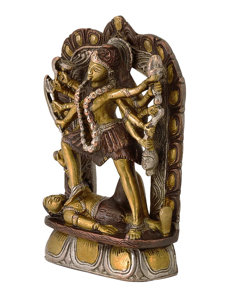Goddess Maha Kali Brass Statue