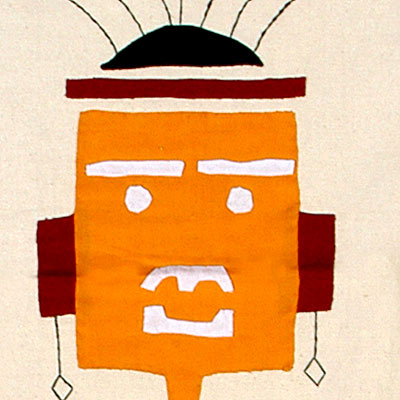 Namaste - Applique Cloth Painting