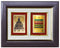 Framed Namokar Mahamantra and Mahaveer Ji Photo