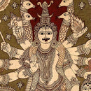 Shiva's Attendant Ferocious Virabhadra - Kalamkari Painting 46"