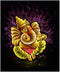 Holy Ganesha - Velvet Cloth Painting