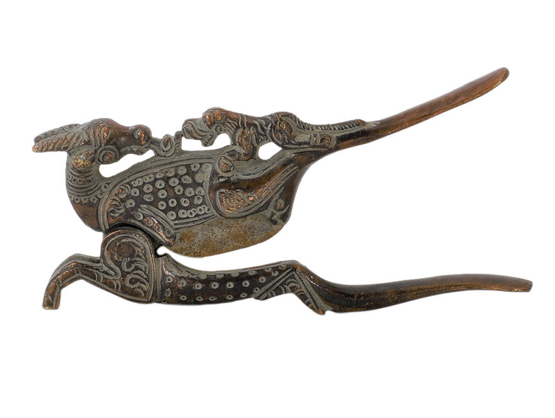 Decorative Lion and Deer Betel Nut Cutter