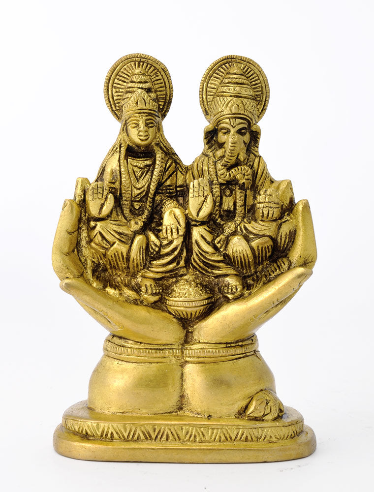 Laxmi Ganesha on Lotus Hand