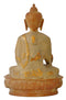 Antique Finish Medicine Buddha with Carved Robe