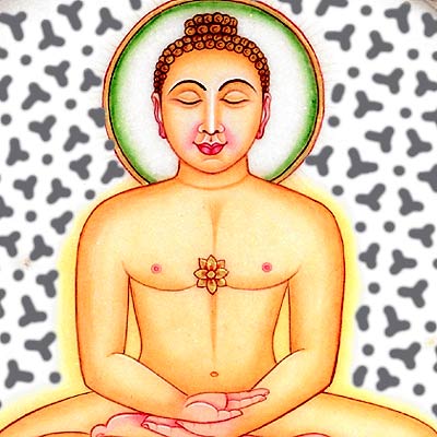 Lord Mahaveer - Jain Deity Marble Painting