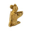 Mouse Holding Lamp - Brass Figure 2.25"