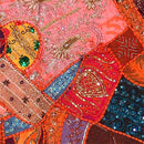 'Red Shine' Embroidered Wall Hanging