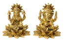 Lakshmi Ganesh Brass Idols for Puja