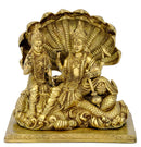 Shri Laxmi Narayan - Brass Statue 8.75"