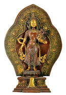 Standing Avalokiteshwara Brass Scilpture