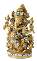 Lord Ganesha Seated on Lotus 9.50"